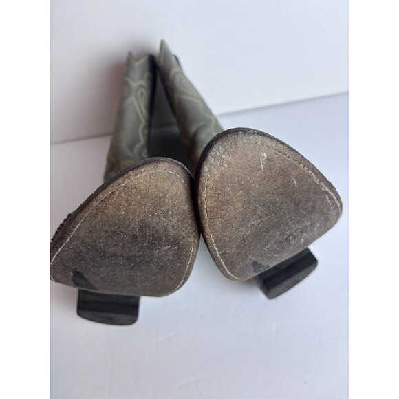 VINTAGE TONY LAMA GOLD LABEL PYTHON SNAKESKIN RARE WESTERN BOOTS 9.5 D - Picture 13 of 16